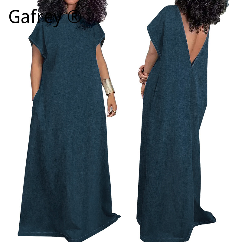 Vintage Fashion Jeans - XXXXL Plus Size Women Denim Maxi
