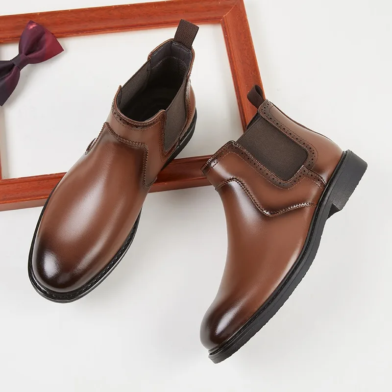 Vintage Fashion Boots - Vintage Mens Leather Oxford Boots Luxury
