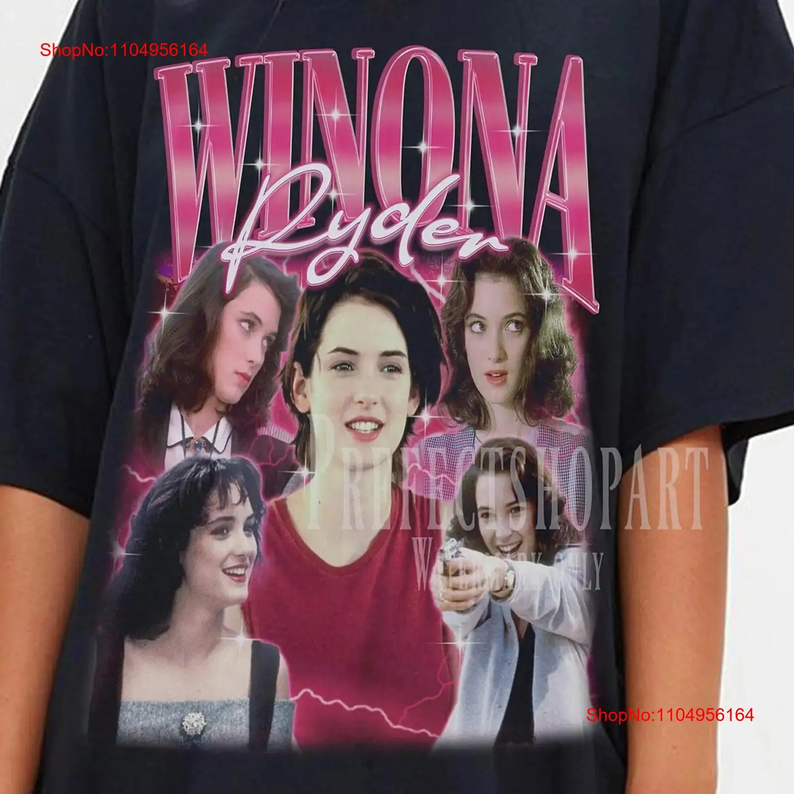 Vintage Fashion Posters - Winona Ryder T Shirt Merch Fan