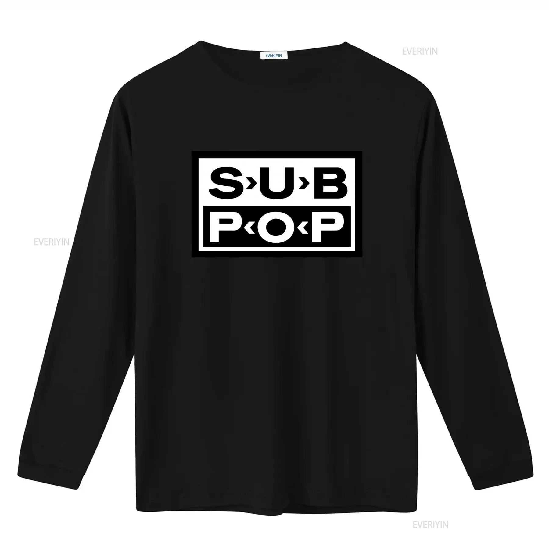 Sub Pop Logo T Shirt Black wit - Vintage Fashion Logo recension och pris