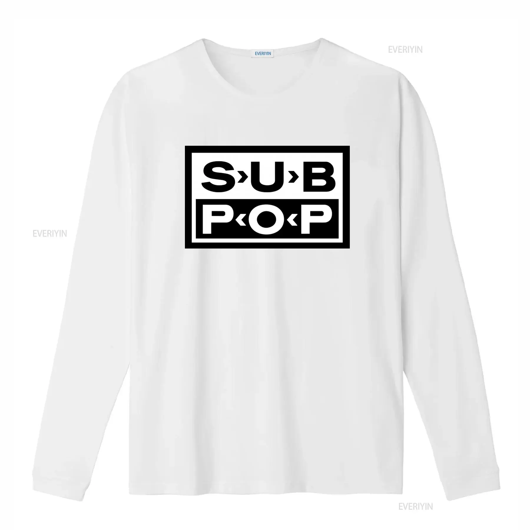 Sub Pop Logo T Shirt Black wit - Vintage Fashion Logo recension och pris