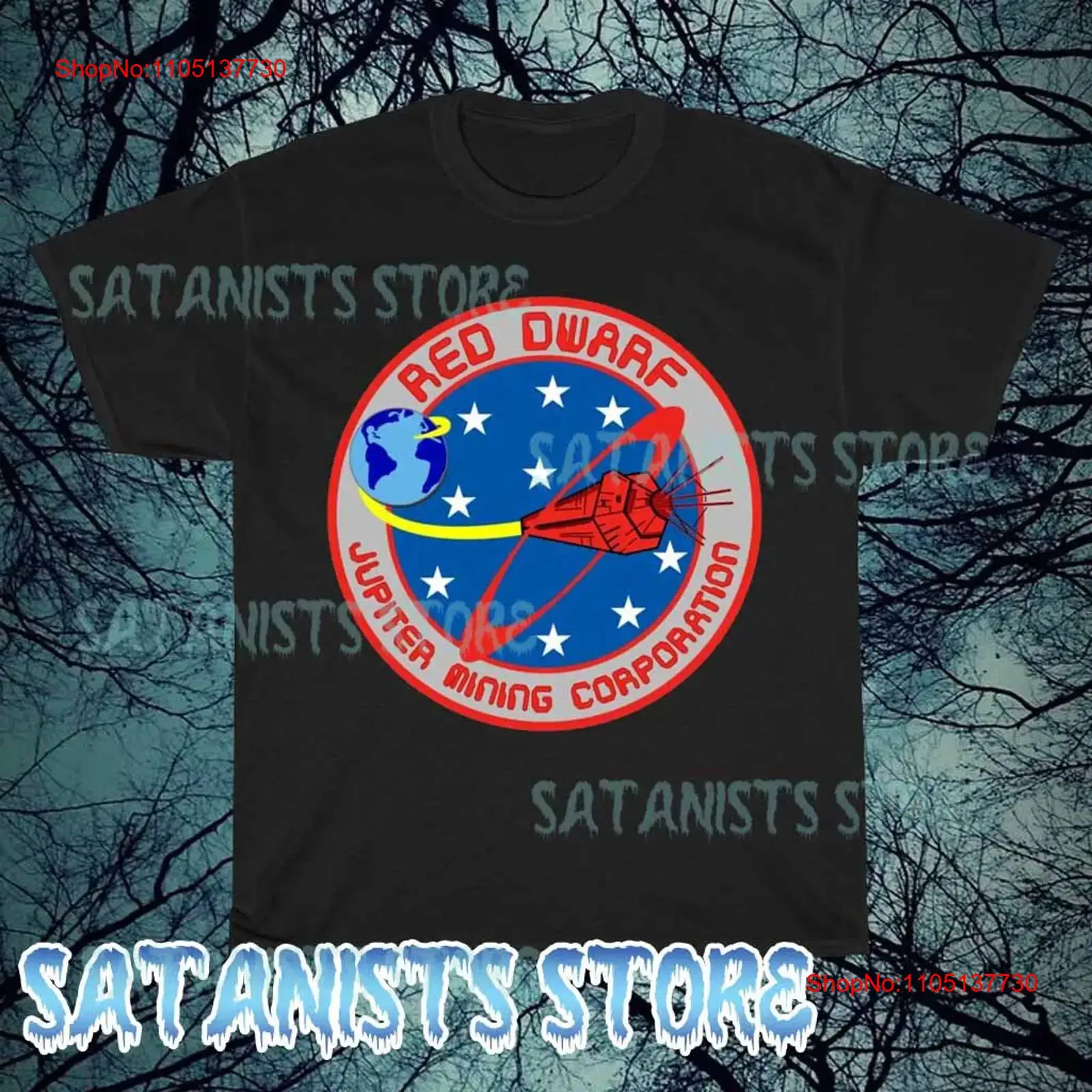New Red Dwarf Logo Men's T shi - Vintage Fashion Logo recension och pris
