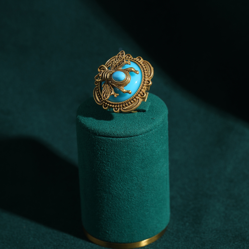 Vintage Blue Bee Rings Honey R - Vintage Fashion Trends 2025 recension och pris