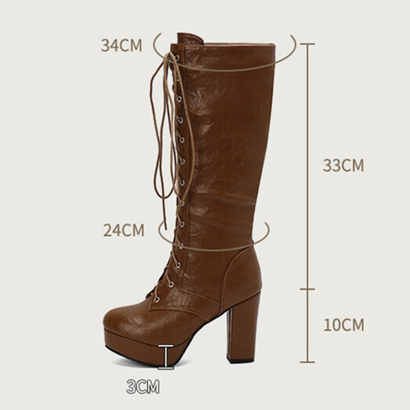 REAVE CAT Vintage Women Knee B - Vintage Fashion Boots recension och pris