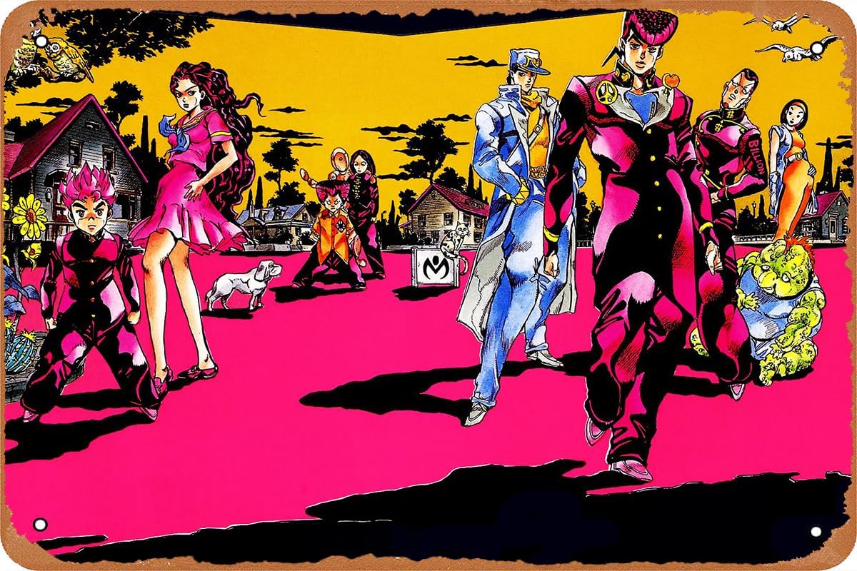 JoJos Bizarre Anime Poster,Vin - Vintage Fashion Posters recension och pris