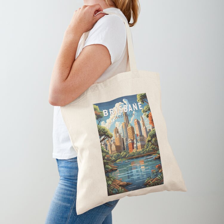Brisbane Australia Travel Art  - Vintage Fashion Brisbane recension och pris