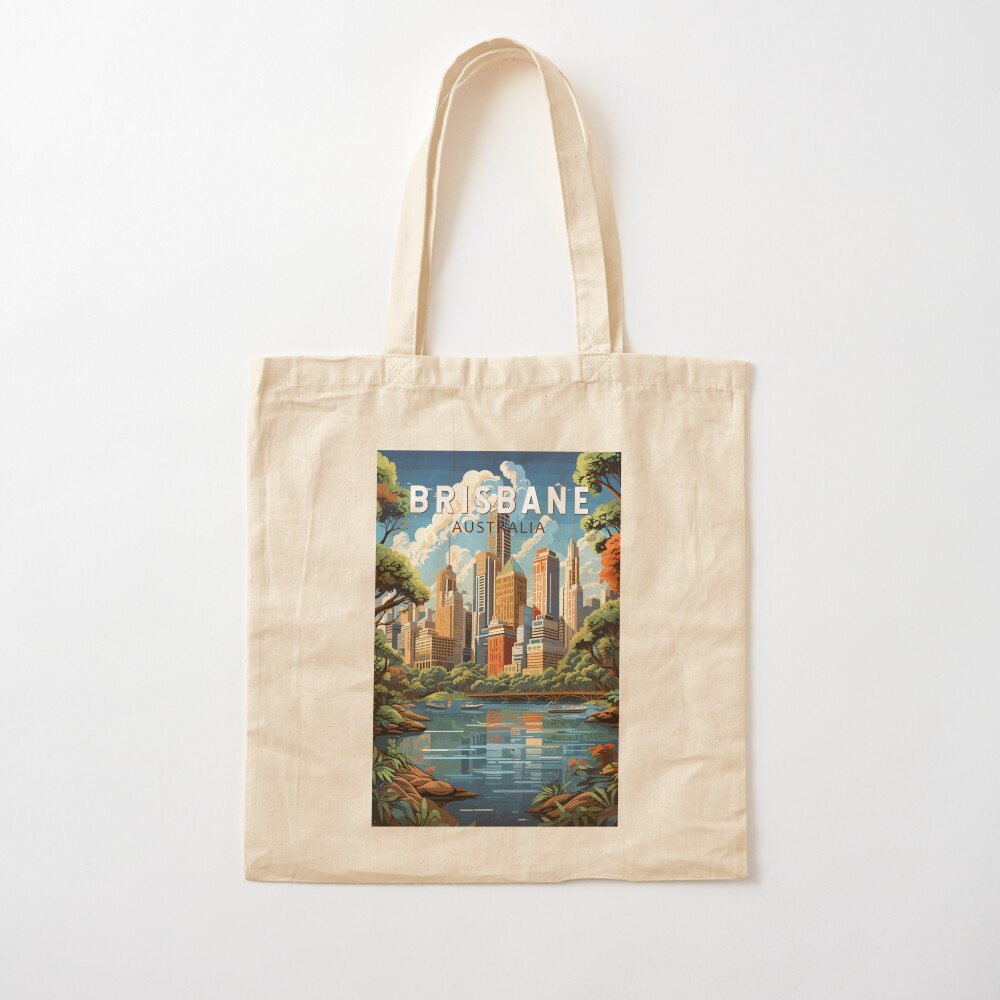 Brisbane Australia Travel Art  - Vintage Fashion Brisbane recension och pris