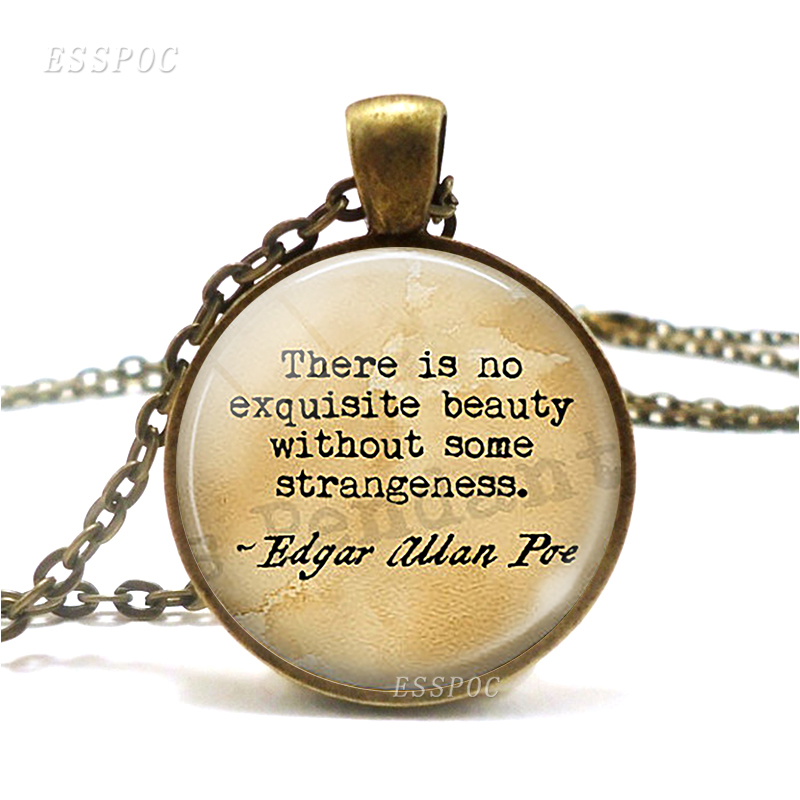Glass Quotes Necklace 