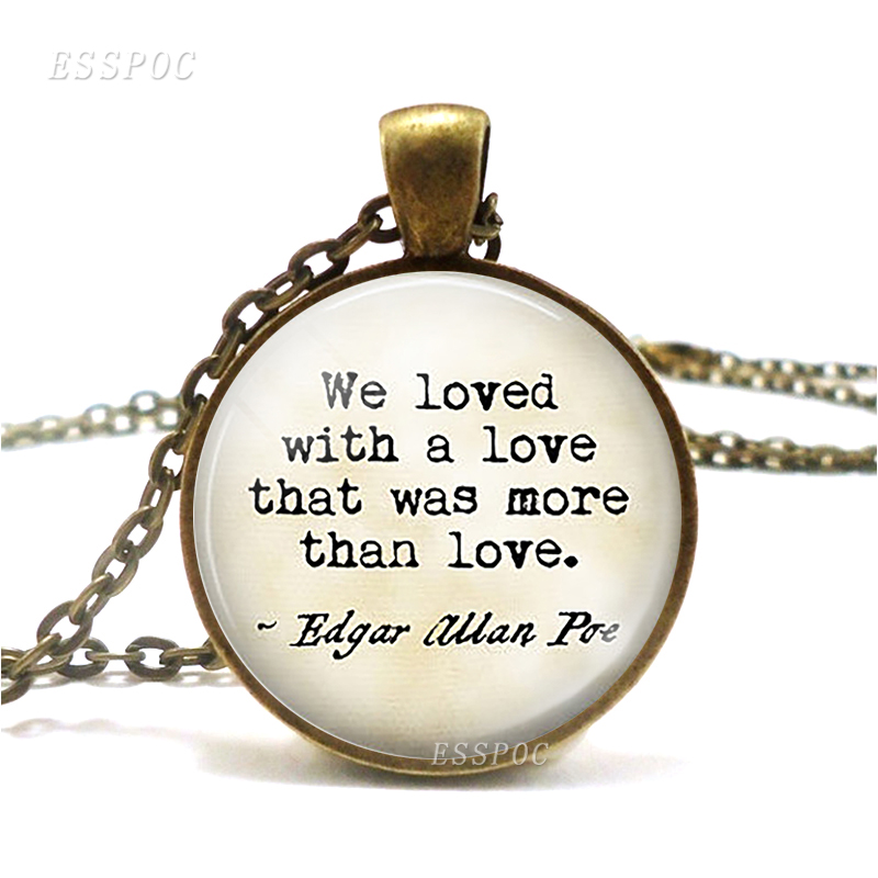 Glass Quotes Necklace 