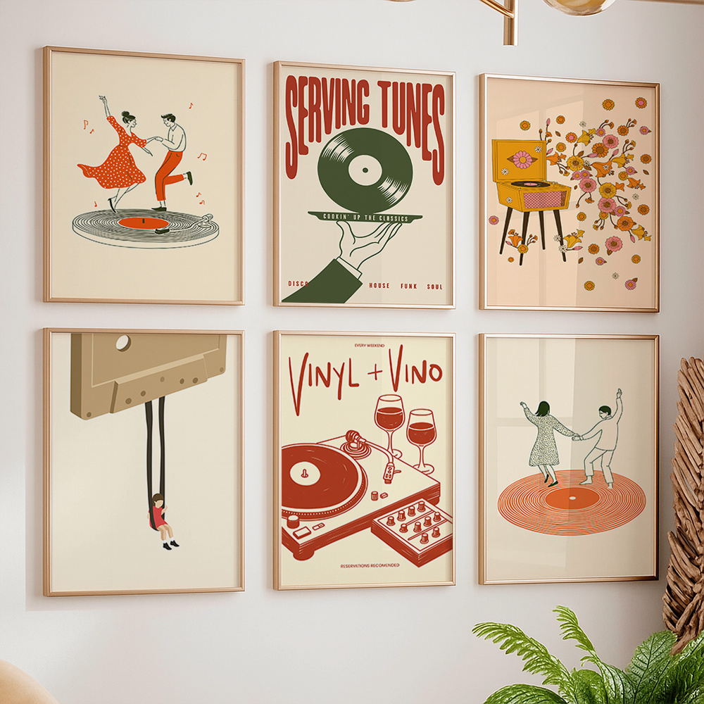 1pc Vintage Music Canvas Poste - Vintage Fashion Posters recension och pris