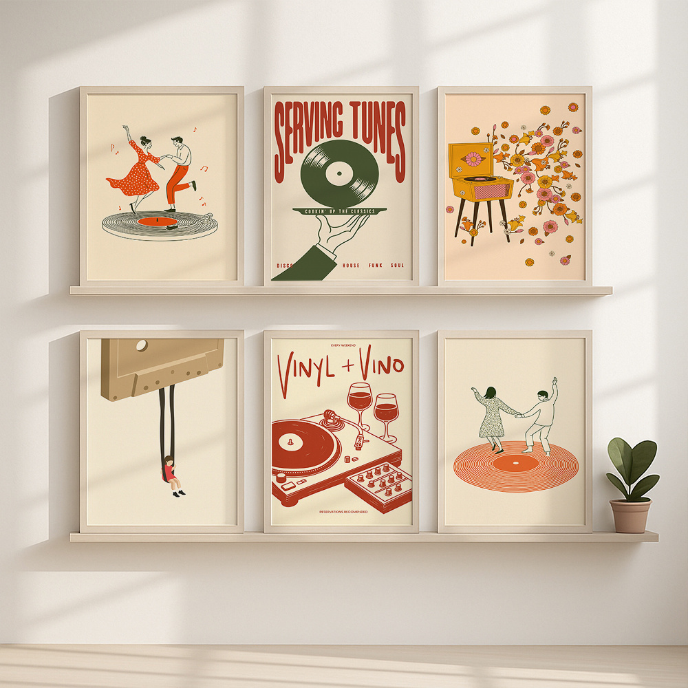 1pc Vintage Music Canvas Poste - Vintage Fashion Posters recension och pris