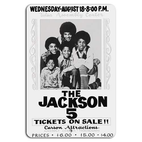 The Jackson 5 Tulsa Assembly C - Vintage Fashion Posters recension och pris