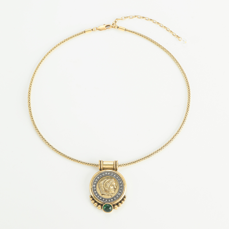 Head Ancient Coin Pendant Chok - Vintage Fashion Trends 2025 recension och pris
