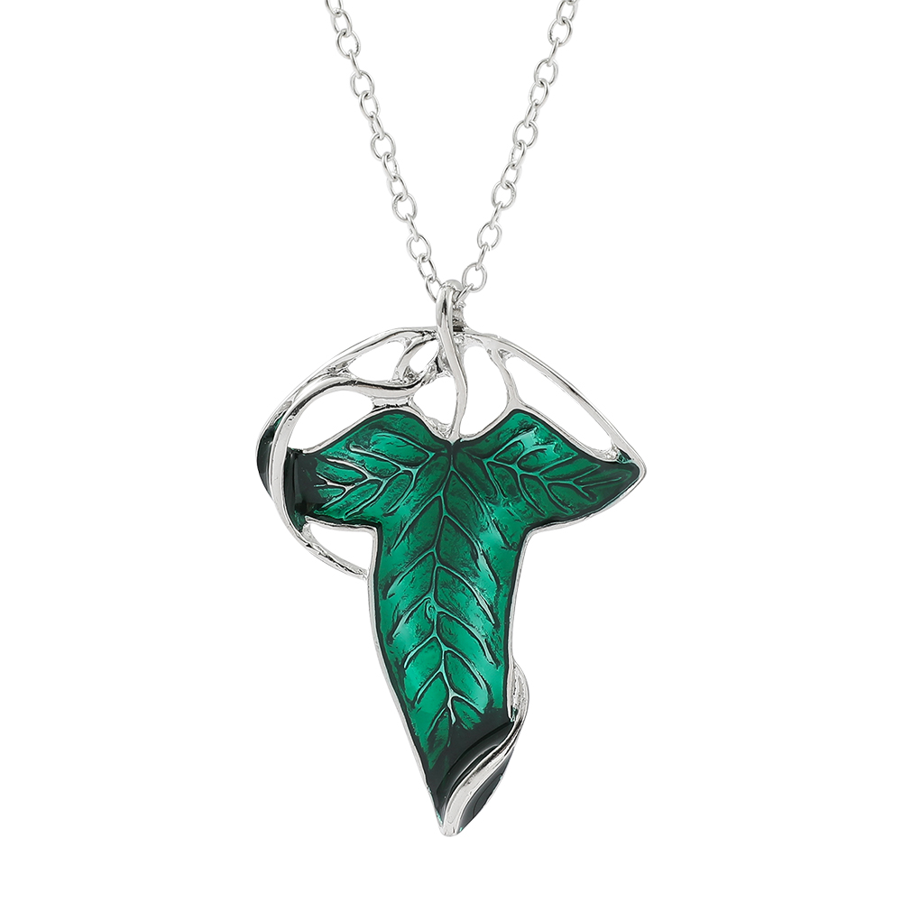 Vintage Green Leaf Pendant Nec - Vintage Urban Fashion recension och pris