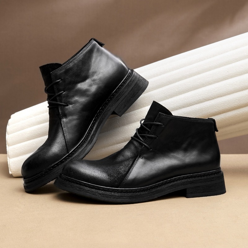 Vintage Mens Genuine Leather B - Vintage Fashion Boots recension och pris