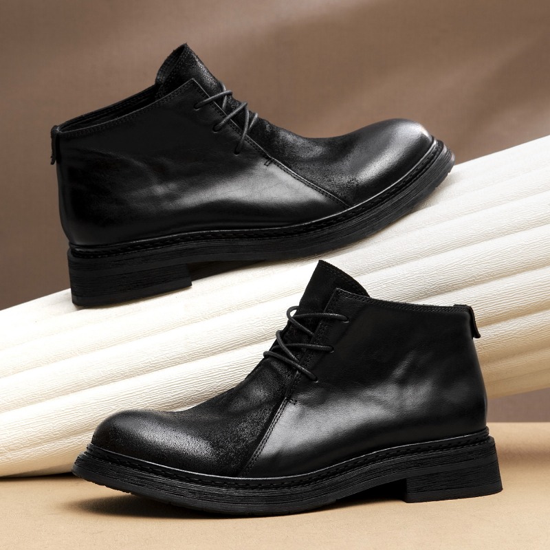 Vintage Mens Genuine Leather B - Vintage Fashion Boots recension och pris