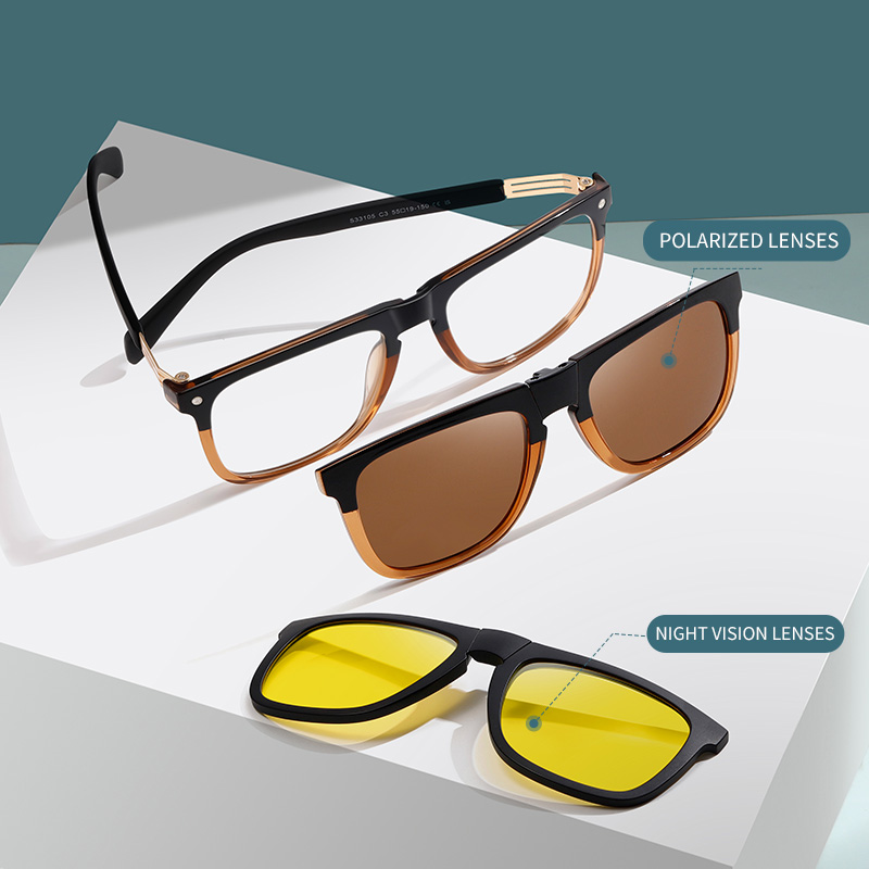 Sun Glasses Clip On Polarized  - Vintage Fashion Brands recension och pris