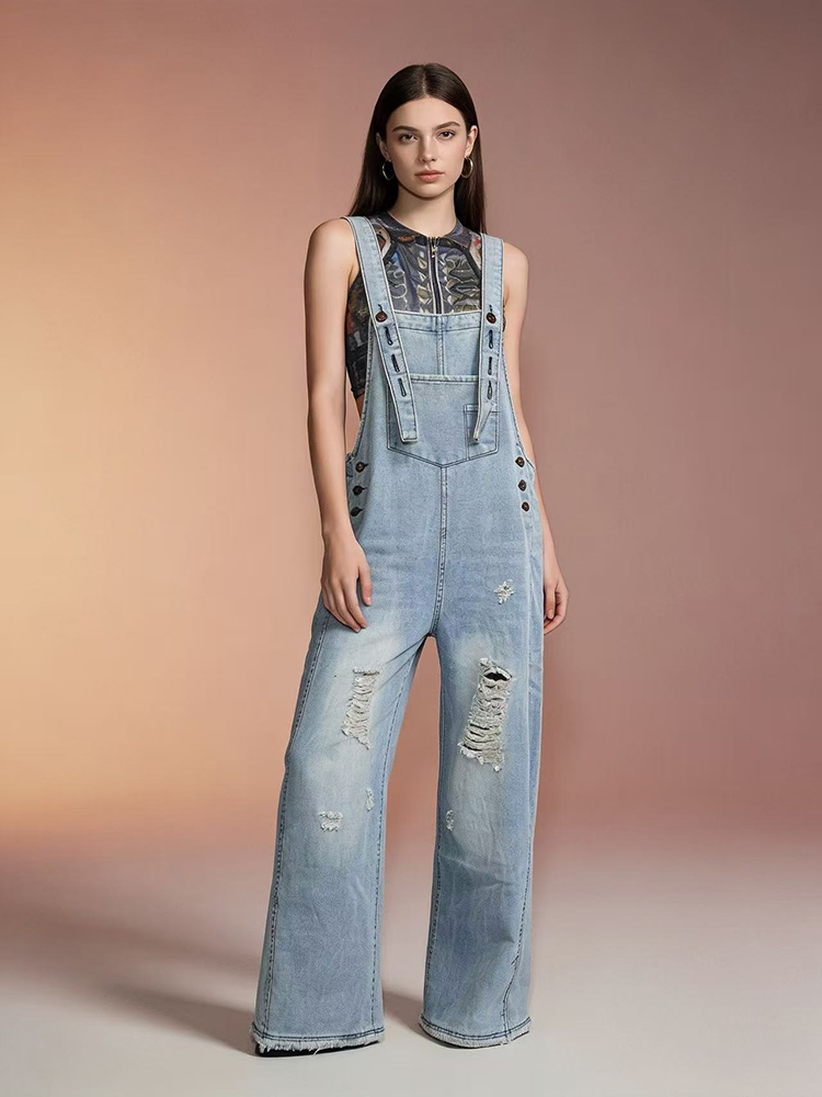Fashion Retro Ripped Hole Deni - Vintage Fashion Jeans recension och pris