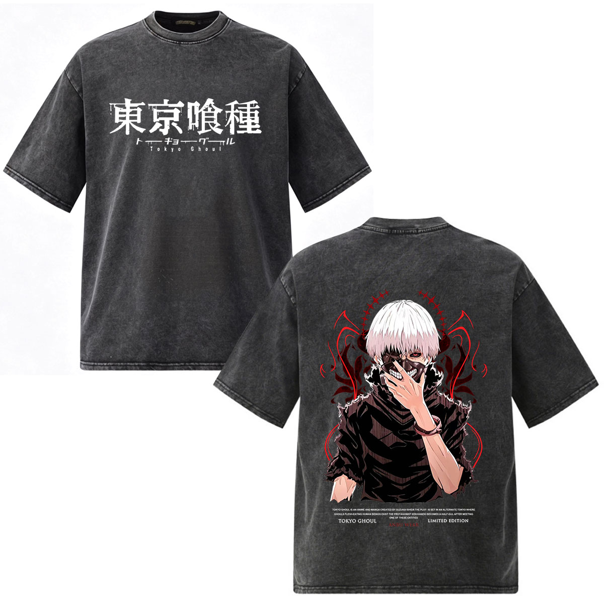 Vintage Washed Anime Tokyo Gho - Vintage Ken Fashion recension och pris