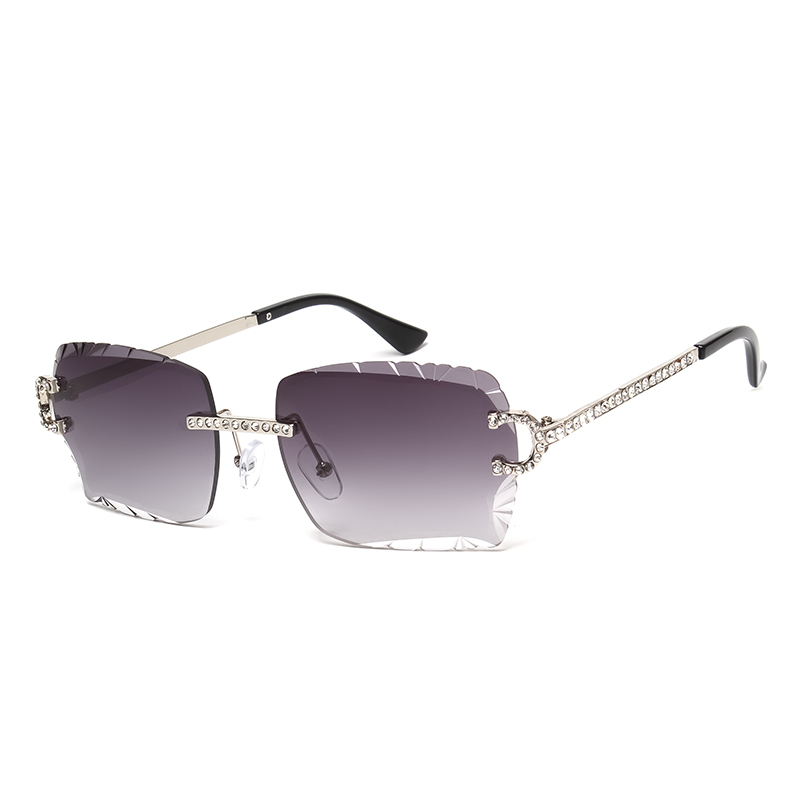 Fashion Rimless Square Sunglas - Vintage Fashion Brands recension och pris