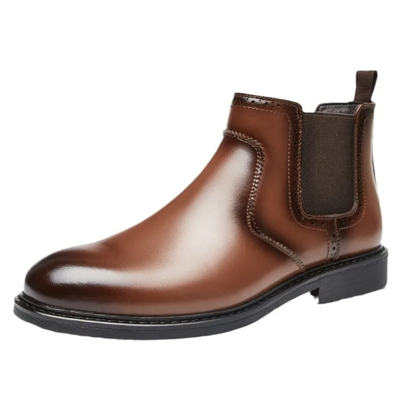 Vintage Mens Leather Oxford Bo - Vintage Fashion Boots recension och pris