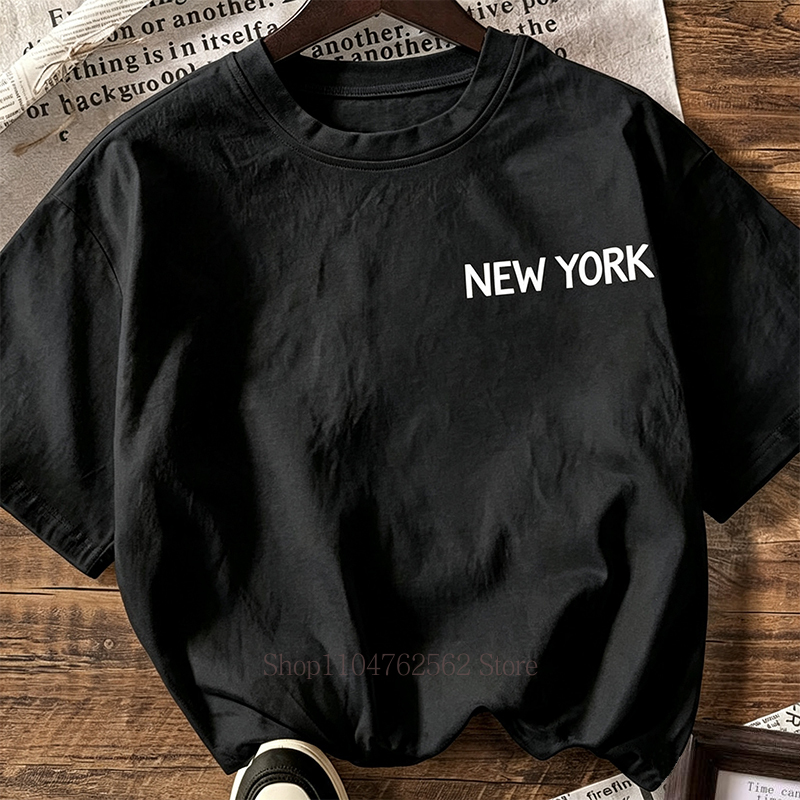 New York City Pattern Print T- - Vintage Fashion New York recension och pris