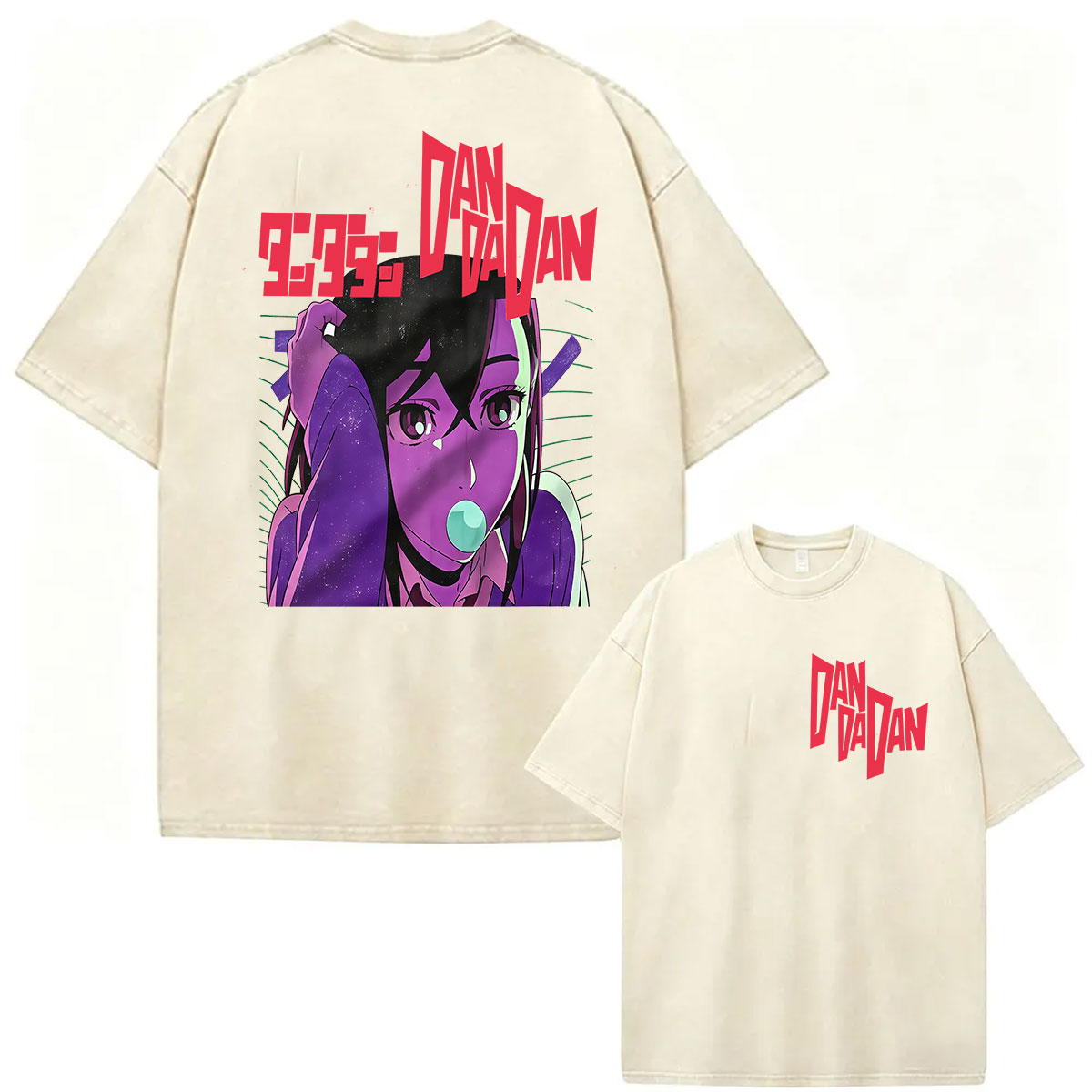 Vintage Washed Anime Dandadan  - Vintage Ken Fashion recension och pris