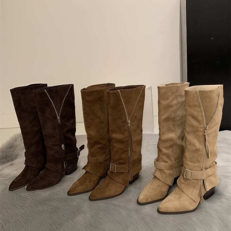 Women's Boots Vintage Suede Le - Vintage Fashion Boots recension och pris