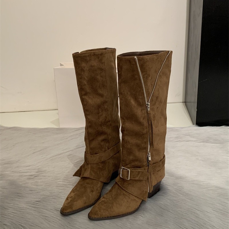 Women's Boots Vintage Suede Le - Vintage Fashion Boots recension och pris
