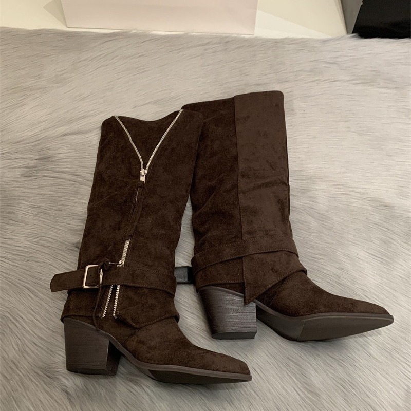 Women's Boots Vintage Suede Le - Vintage Fashion Boots recension och pris