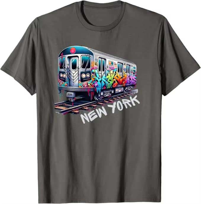 New York Train Graffiti Style  - Vintage Fashion New York recension och pris