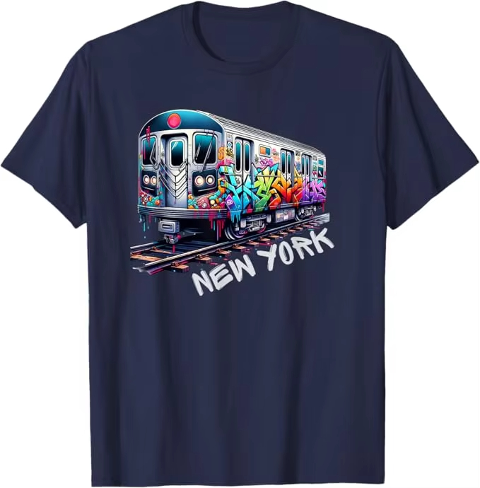 New York Train Graffiti Style  - Vintage Fashion New York recension och pris